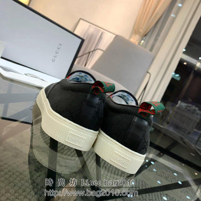 GUCCI男鞋 頂級代購 專櫃同步 高密度電繡圖案 古馳男板鞋 Gucci男休閒鞋  hdnx1304